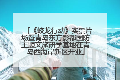 《蛟龙行动》实景片场暨青岛东方影都国防主题文旅研学基地在青岛西海岸新区开业