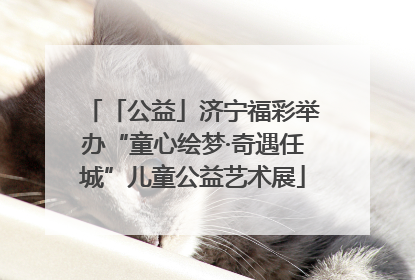 「公益」济宁福彩举办“童心绘梦·奇遇任城”儿童公益艺术展