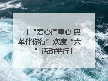 “爱心润童心 民革伴你行”欢度“六一”活动举行