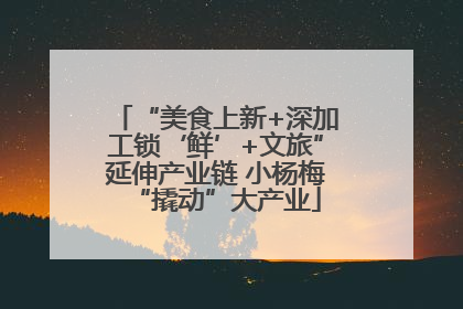 “美食上新+深加工锁‘鲜’+文旅”延伸产业链 小杨梅“撬动”大产业