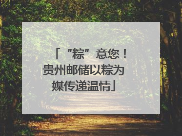 “粽”意您！贵州邮储以粽为媒传递温情