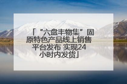 “六盘丰物集”固原特色产品线上销售平台发布 实现24小时内发货