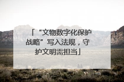 “文物数字化保护战略”写入法规，守护文明需担当