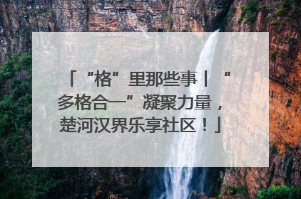 “格”里那些事丨“多格合一”凝聚力量，楚河汉界乐享社区！