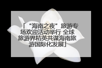 “海南之夜”旅游专场欢迎活动举行 全球旅游界精英共谋海南旅游国际化发展
