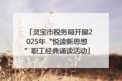 灵宝市税务局开展2025年“悦读新思想”职工经典诵读活动