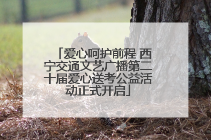 爱心呵护前程 西宁交通文艺广播第二十届爱心送考公益活动正式开启