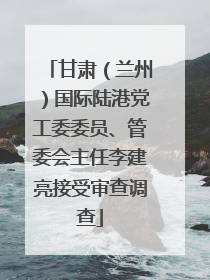甘肃（兰州）国际陆港党工委委员、管委会主任李建亮接受审查调查