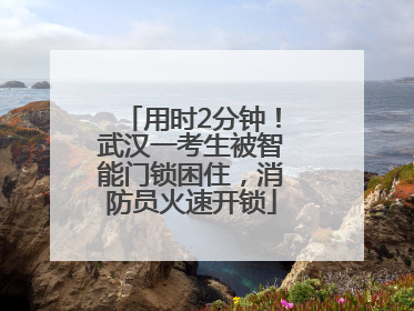 用时2分钟！武汉一考生被智能门锁困住，消防员火速开锁