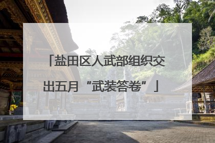 盐田区人武部组织交出五月“武装答卷”