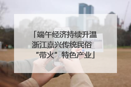 端午经济持续升温 浙江嘉兴传统民俗“带火”特色产业