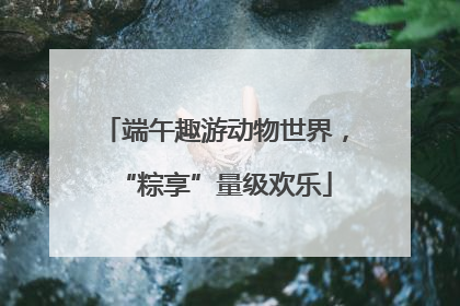 端午趣游动物世界，“粽享”量级欢乐