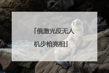 俄激光反无人机步枪亮相