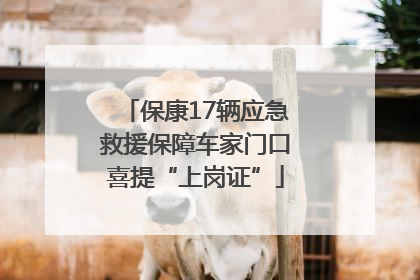 保康17辆应急救援保障车家门口喜提“上岗证”