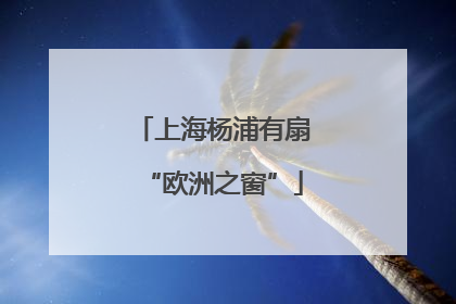 上海杨浦有扇“欧洲之窗”