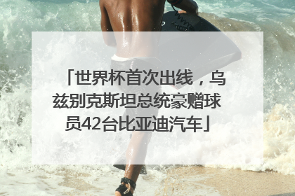 世界杯首次出线，乌兹别克斯坦总统豪赠球员42台比亚迪汽车