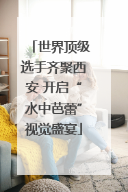 世界顶级选手齐聚西安 开启“水中芭蕾”视觉盛宴