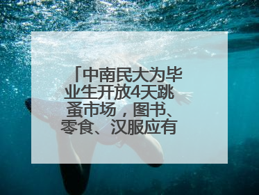 中南民大为毕业生开放4天跳蚤市场，图书、零食、汉服应有尽有，学生：卖了几十个手串