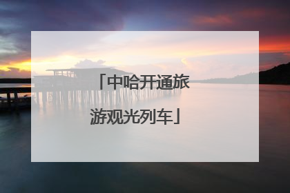 中哈开通旅游观光列车