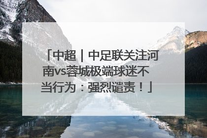 中超｜中足联关注河南vs蓉城极端球迷不当行为：强烈谴责！
