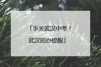 事关武汉中考！武汉招办提醒