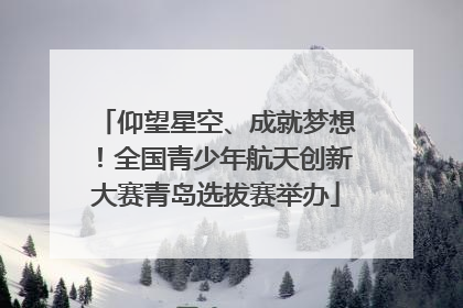 仰望星空、成就梦想！全国青少年航天创新大赛青岛选拔赛举办
