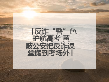 反诈“警”色 护航高考 黄陂公安把反诈课堂搬到考场外