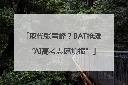 取代张雪峰？BAT抢滩“AI高考志愿填报”
