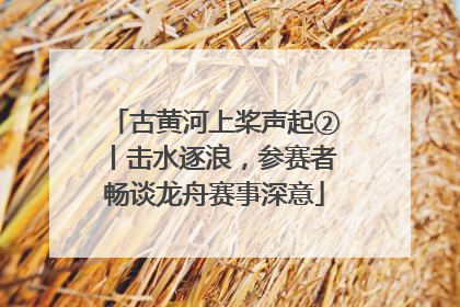 古黄河上桨声起②丨击水逐浪，参赛者畅谈龙舟赛事深意