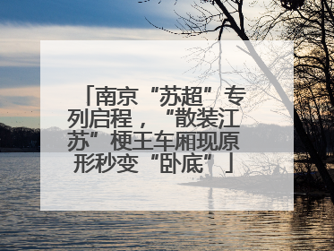 南京“苏超”专列启程，“散装江苏”梗王车厢现原形秒变“卧底”