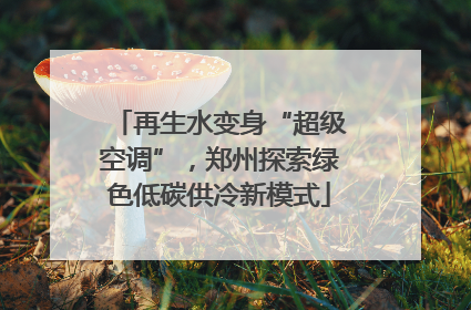 再生水变身“超级空调”，郑州探索绿色低碳供冷新模式