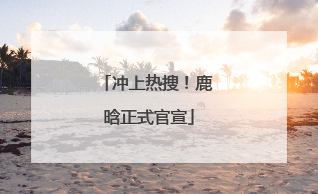 冲上热搜！鹿晗正式官宣