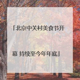 北京中关村美食节开幕 持续至今年年底