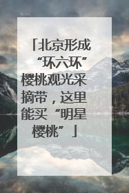 北京形成“环六环”樱桃观光采摘带，这里能买“明星樱桃”