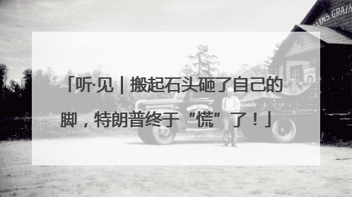听·见｜搬起石头砸了自己的脚，特朗普终于“慌”了！