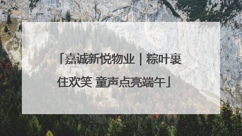 嘉诚新悦物业｜粽叶裹住欢笑 童声点亮端午