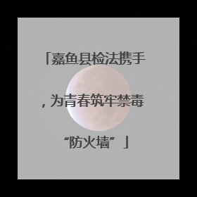 嘉鱼县检法携手，为青春筑牢禁毒“防火墙”