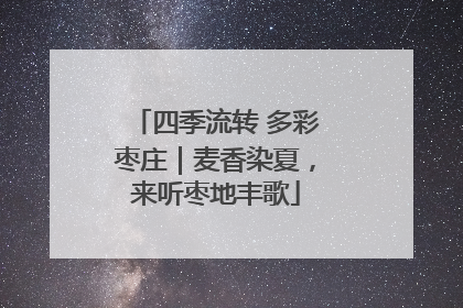 四季流转 多彩枣庄｜麦香染夏，来听枣地丰歌