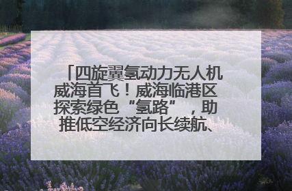 四旋翼氢动力无人机威海首飞！威海临港区探索绿色“氢路”，助推低空经济向长续航、大载重“进化”