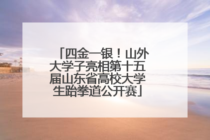 四金一银！山外大学子亮相第十五届山东省高校大学生跆拳道公开赛