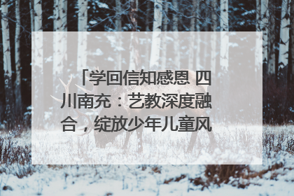 学回信知感恩 四川南充：艺教深度融合，绽放少年儿童风采｜您牵挂的四川