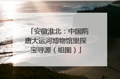 安徽淮北：中国隋唐大运河博物馆里探宝寻源（组图）