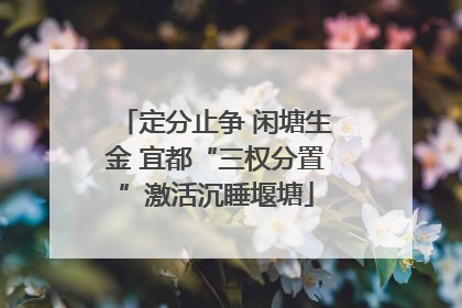 定分止争 闲塘生金 宜都“三权分置”激活沉睡堰塘