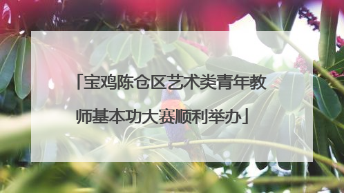 宝鸡陈仓区艺术类青年教师基本功大赛顺利举办