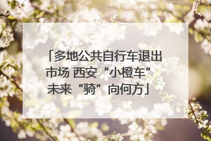 多地公共自行车退出市场 西安“小橙车”未来“骑”向何方