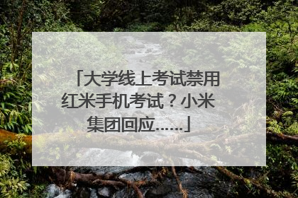 大学线上考试禁用红米手机考试？小米集团回应……