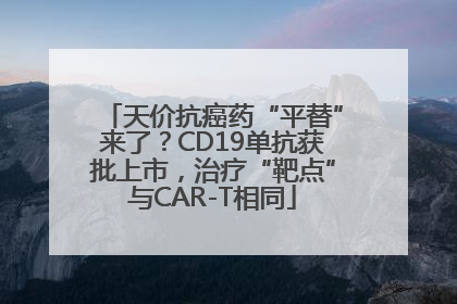 天价抗癌药“平替”来了？CD19单抗获批上市，治疗“靶点”与CAR-T相同