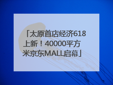 太原首店经济618上新！40000平方米京东MALL启幕
