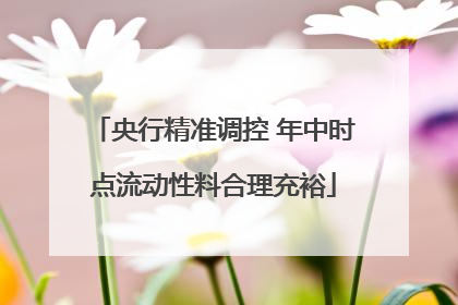 央行精准调控 年中时点流动性料合理充裕