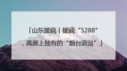 山东援藏｜援藏“5288”，高原上独有的“烟台浪漫”
